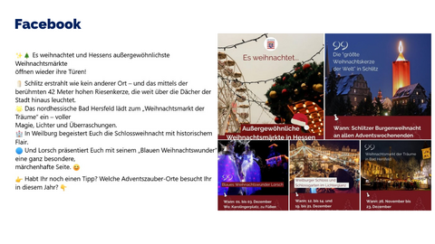 Facebook Post vom 25. November 2025