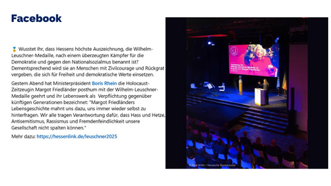 Facebook Post vom 2. Dezember 2025