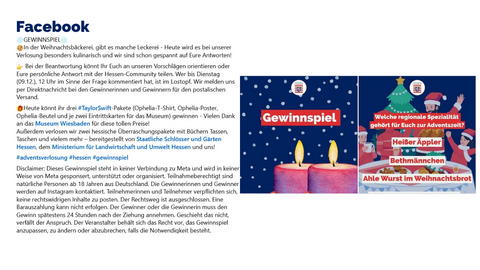 Facebook Post vom 7. Dezember 2025