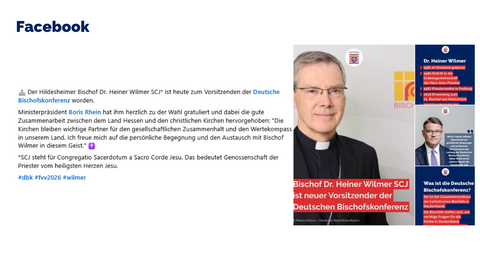 Facebook-Post vom 24. Februar 2026