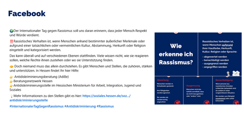 Facebook Post vom 21.03.2026 