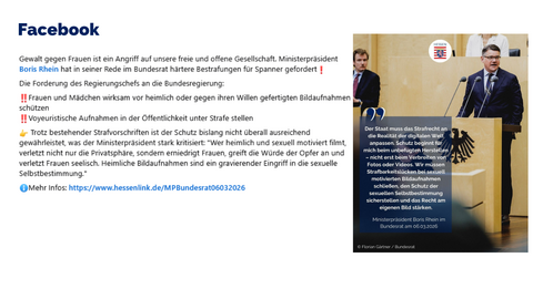 Facebook-Post vom 6. März 2026