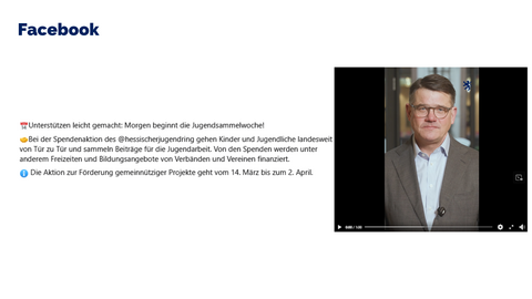 Facebook-Post vom 13. März 2026