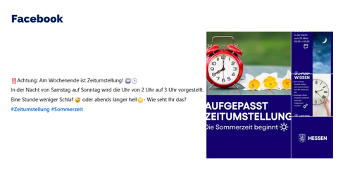 Facebook-Post vom 28. März 2026