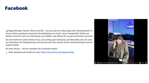 Facebook Post vom 21. April 2026