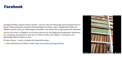 Facebook Post vom 28. April 2026