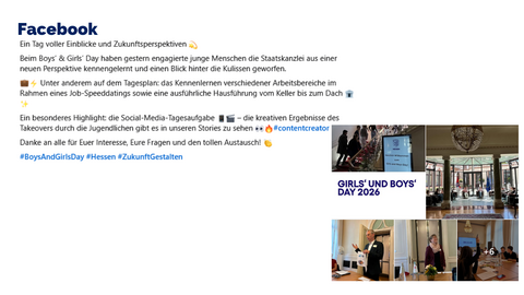 Facebook Post vom 24. April 2026