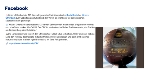 Facebook-Post vom 28.Mai.2026 