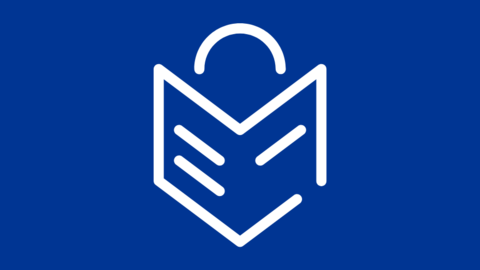 Leichte Sprache Das Zeichen für Leichte Sprache auf einem blauen Hintergrund